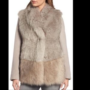 Elie Tahari faux fur jacket